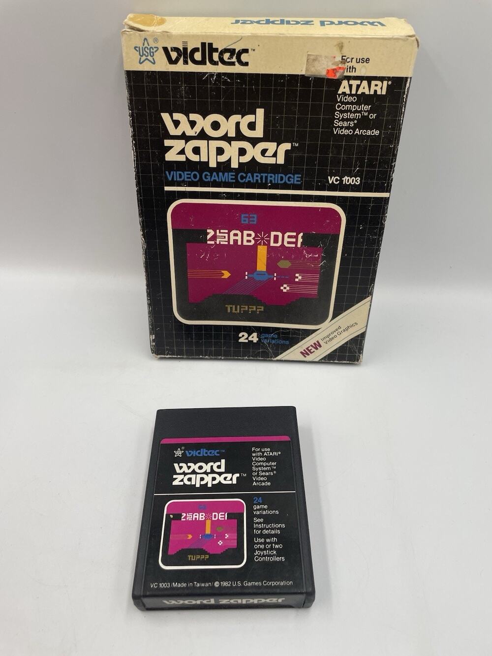 Atari 2600 - WORD ZAPPER with Original Box - Tested & WORKS